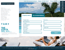 Tablet Screenshot of dreamproperty.es